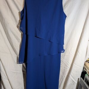 Ultra Dress Collection Blue Sheath High Low Dress